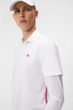 Liam Polo White Men J.Lindeberg Clothing 66XF72 - Image 4