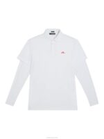 Liam Polo White Men J.Lindeberg Clothing 66XF72 - Image 6