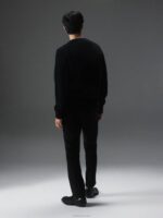 Liam Velvet Pants Black Men J.Lindeberg Clothing 66XF2546