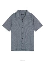 Linen Mix Relax Shirt Navy Men J.Lindeberg Clothing 66XF1169 - Image 6