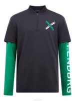 Lion Polo Black Men J.Lindeberg Clothing 66XF2115 - Image 4