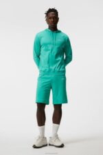 Logo Shorts Bright Aqua Men J.Lindeberg Clothing 66XF571 - Image 3