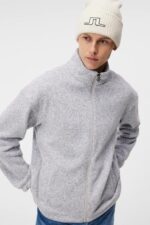 Lorentz Mid Layer Light Grey Melange Men J.Lindeberg Clothing 66XF543 - Image 3