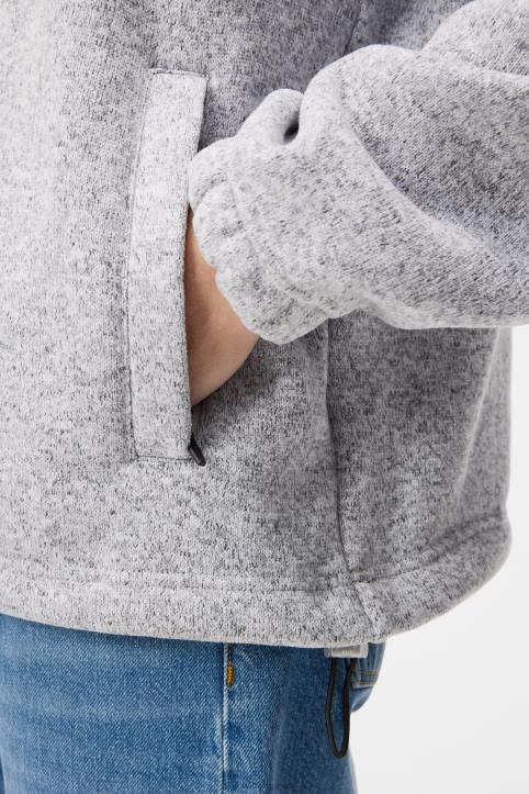 Lorentz Mid Layer Light Grey Melange Men J.Lindeberg Clothing 66XF543 - Image 4