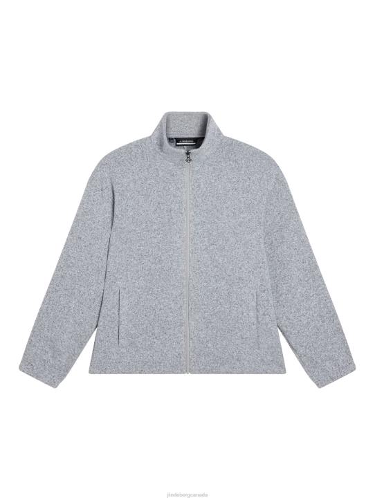 Lorentz Mid Layer Light Grey Melange Men J.Lindeberg Clothing 66XF543 - Image 5