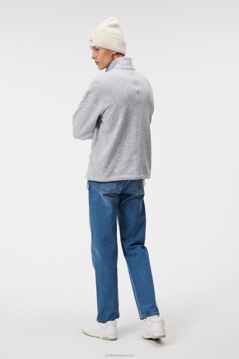 Lorentz Mid Layer Light Grey Melange Men J.Lindeberg Clothing 66XF543 - Image 1