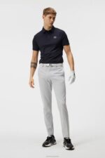 Lowell Slim Fit Polo Navy Men J.Lindeberg Clothing 66XF331 - Image 2