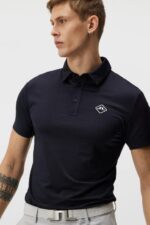 Lowell Slim Fit Polo Navy Men J.Lindeberg Clothing 66XF331 - Image 3