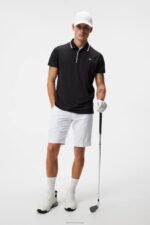 Luca Polo Black Men J.Lindeberg Clothing 66XF263 - Image 3