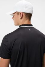 Luca Polo Black Men J.Lindeberg Clothing 66XF263 - Image 5
