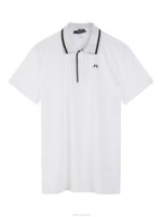 Luca Polo White Men J.Lindeberg Clothing 66XF264 - Image 5