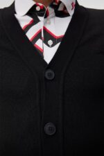 Lucas Knitted Cardigan Black Men J.Lindeberg Clothing 66XF550 - Image 5