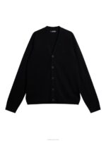 Lucas Knitted Cardigan Black Men J.Lindeberg Clothing 66XF550 - Image 6