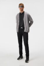 Lucas Knitted Cardigan Grey Melange Men J.Lindeberg Clothing 66XF549 - Image 3