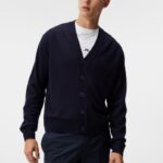 Lucas Knitted Cardigan Navy Men J.Lindeberg Clothing 66XF548