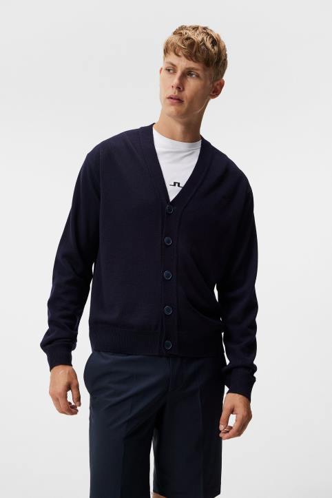 lucas_knitted_cardigan_navy_men_j_lindeberg_clothing_66xf548.jpg Lucas Knitted Cardigan Navy Men J.Lindeberg Clothing 66XF548 - Image 1