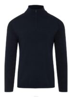 Luis Zipped Golf Sweater Navy Men J.Lindeberg Clothing 66XF2373 - Image 5