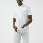 Luka Knitted Golf Polo White Men J.Lindeberg Clothing 66XF2082