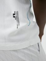 Luka Knitted Golf Polo White Men J.Lindeberg Clothing 66XF2082 - Image 4
