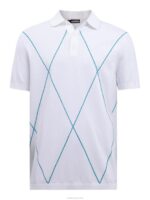 Luka Knitted Golf Polo White Men J.Lindeberg Clothing 66XF2082 - Image 5