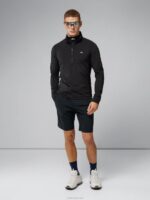 Luke Half Zip Mid Layer Black Men J.Lindeberg Clothing 66XF669 - Image 3