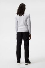 Luke Half Zip Mid Layer Light Grey Melange Men J.Lindeberg Clothing 66XF616