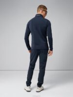 Luke Half Zip Mid Layer Navy Men J.Lindeberg Clothing 66XF667 - Image 2