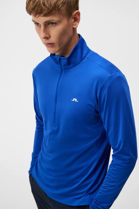 Luke Half Zip Mid Layer Surf the Web Men J.Lindeberg Clothing 66XF530 - Image 2