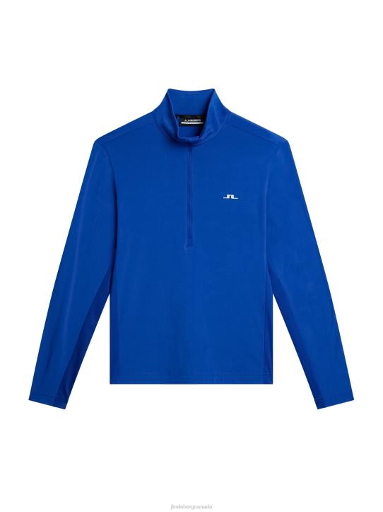 Luke Half Zip Mid Layer Surf the Web Men J.Lindeberg Clothing 66XF560 - Image 1