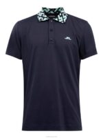 Lux Bridge Golf Polo Navy Men J.Lindeberg Clothing 66XF2080 - Image 5