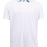 Lux Bridge Golf Polo White Men J.Lindeberg Clothing 66XF2079