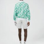 Lux Printed Bomber Green 3D Bridge Monogram Men J.Lindeberg Clothing 66XF2451