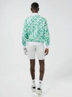 Lux Printed Bomber Green 3D Bridge Monogram Men J.Lindeberg Clothing 66XF2451