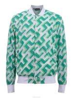 Lux Printed Bomber Green 3D Bridge Monogram Men J.Lindeberg Clothing 66XF2451 - Image 4