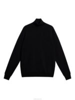 Lyd Merino Turtleneck Sweater Black Men J.Lindeberg Clothing 66XF1006 - Image 5