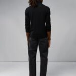 Lyd Merino Turtleneck Sweater Black Men J.Lindeberg Clothing 66XF2319