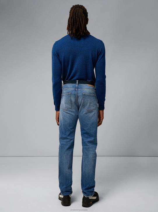 Lyd Merino Turtleneck Sweater Nautical Blue Mouline Men J.Lindeberg Clothing 66XF2318 - Image 1