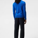 Lyle Light Merino Sweater Lapis Blue Men J.Lindeberg Clothing 66XF1055