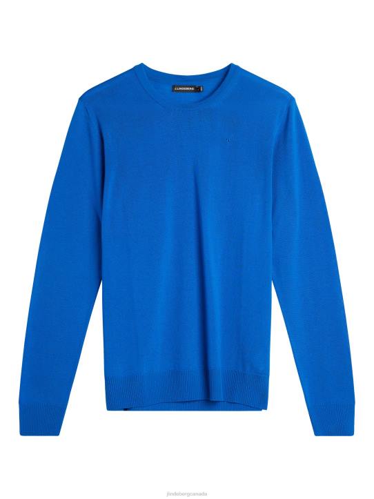 Lyle Light Merino Sweater Lapis Blue Men J.Lindeberg Clothing 66XF1055 - Image 4