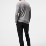 Lyle Light Merino Sweater Light Grey Melange Men J.Lindeberg Clothing 66XF1056