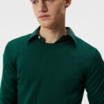 Lyle Light Merino Sweater Rain Forest Men J.Lindeberg Clothing 66XF1057
