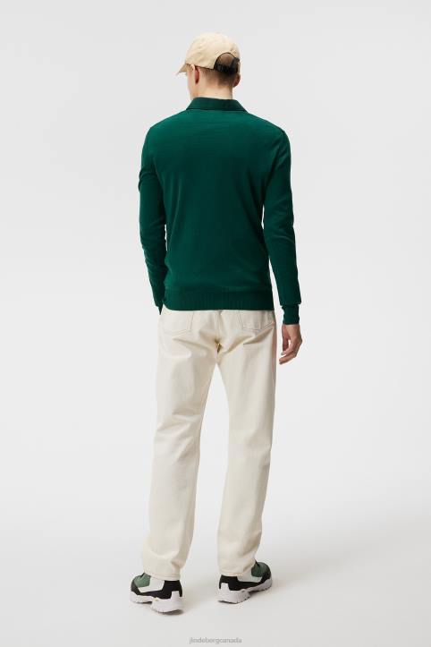 Lyle Light Merino Sweater Rain Forest Men J.Lindeberg Clothing 66XF1057 - Image 4