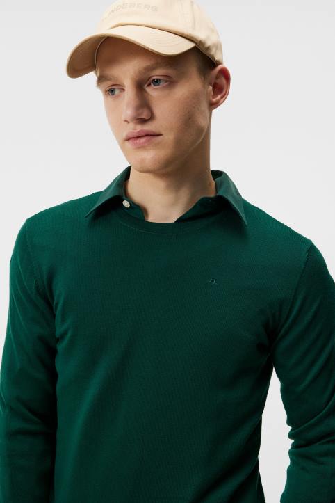 Lyle Light Merino Sweater Rain Forest Men J.Lindeberg Clothing 66XF1057 - Image 1