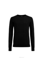 Lyle Merino Crew Neck Sweater Black Men J.Lindeberg Clothing 66XF988 - Image 5