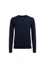 Lyle Merino Crew Neck Sweater Navy Men J.Lindeberg Clothing 66XF987 - Image 5