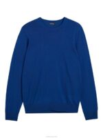 Lyle Merino Crew Neck Sweater Navy Peony Men J.Lindeberg Clothing 66XF2286 - Image 4