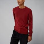 Lyle Merino Sweater Fired Brick Men J.Lindeberg Clothing 66XF2320
