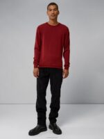 Lyle Merino Sweater Fired Brick Men J.Lindeberg Clothing 66XF2320 - Image 3