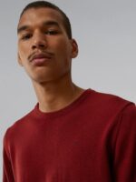 Lyle Merino Sweater Fired Brick Men J.Lindeberg Clothing 66XF2320 - Image 4
