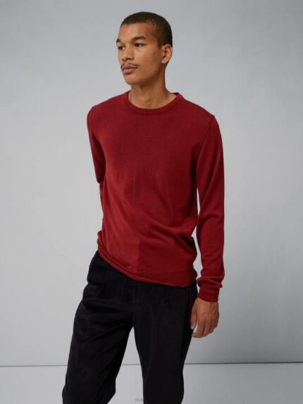 Lyle Merino Sweater Fired Brick Men J.Lindeberg Clothing 66XF2320